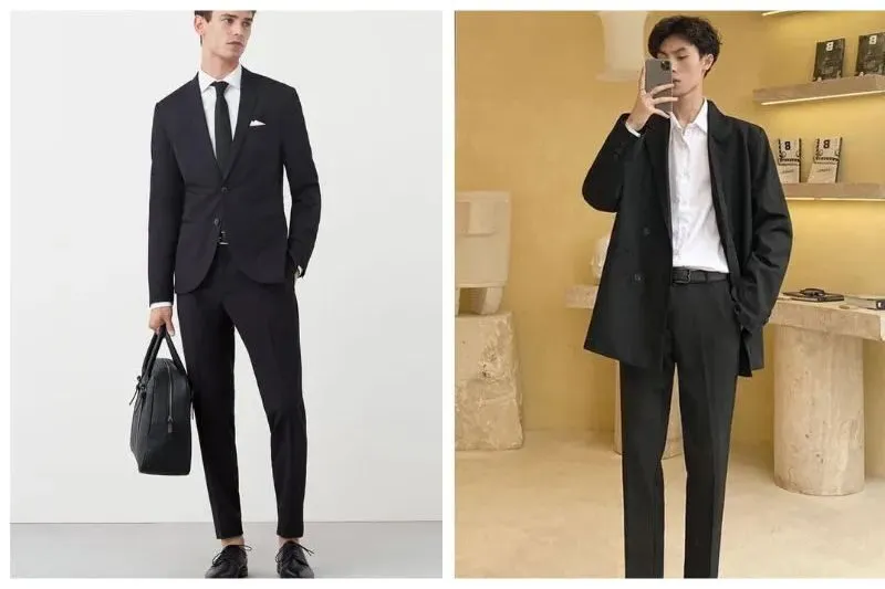 Phối áo blazer với áo sơ mi